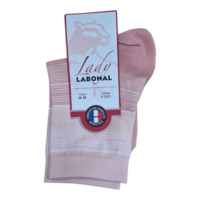 Chaussettes pour Femme en Coton - Touché doux - Rose - 36-38 (A0211)