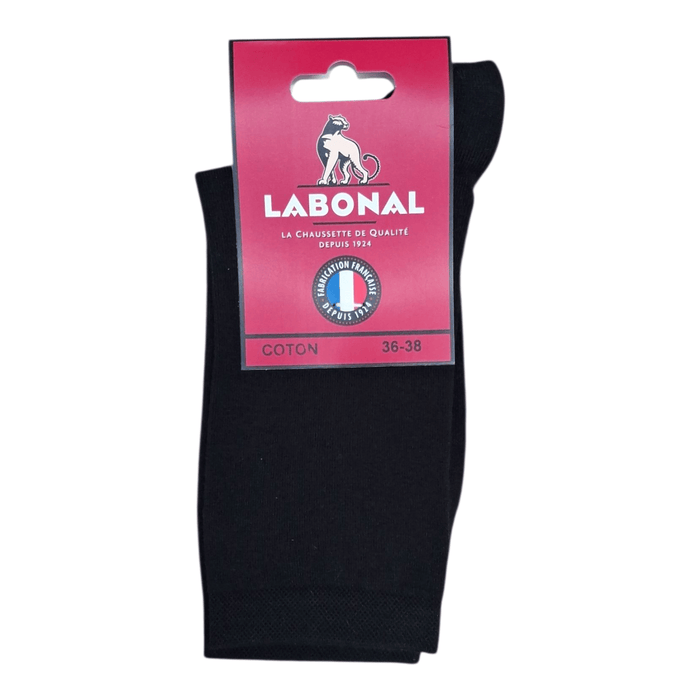 Chaussettes pour Femme en Coton - Touché doux - Noir - 36-38 (A0514)