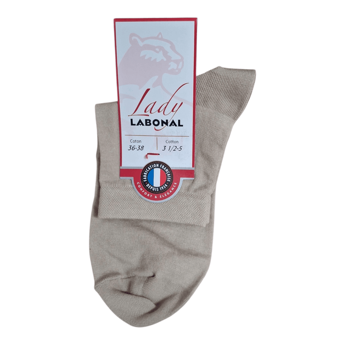 Socquettes pour Femme en Coton - Touché doux - Granit - 36-38 (A0532)