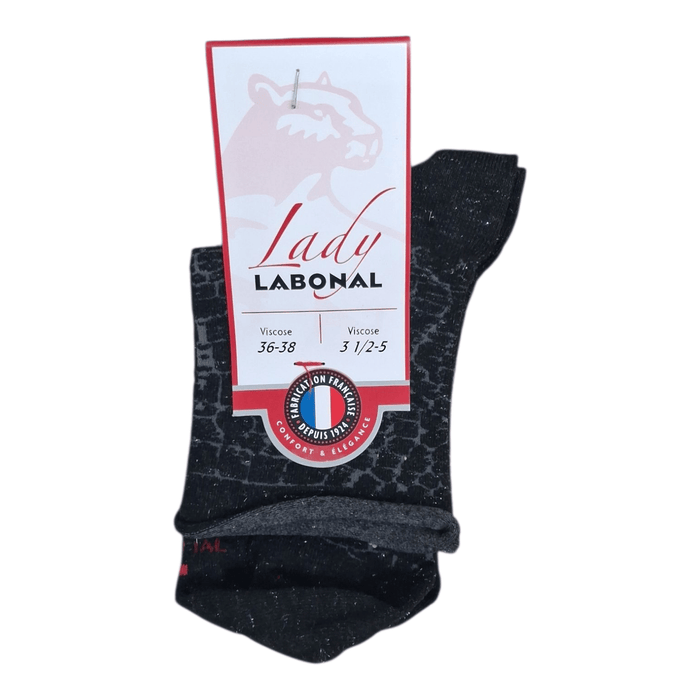 Chaussettes pour Femme en Viscose - Touché doux - Noir - 36-38 (A0543)