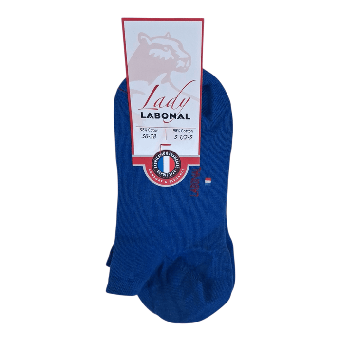 Mini-socquettes pour Femme en Coton - Touché doux - Bleu - 36-38 (A0641)