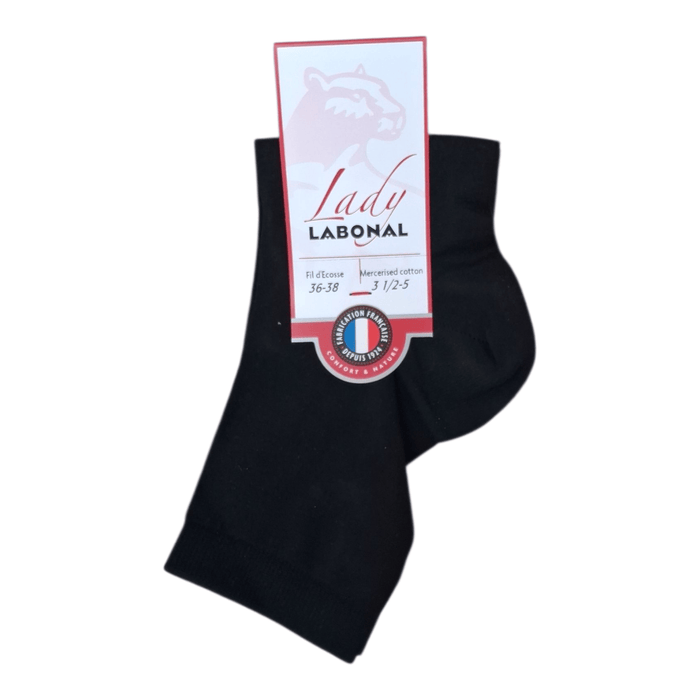 Chaussettes pour Femme en Fil d'Ecosse - Résistant - Noir - 36-38 (A0723)