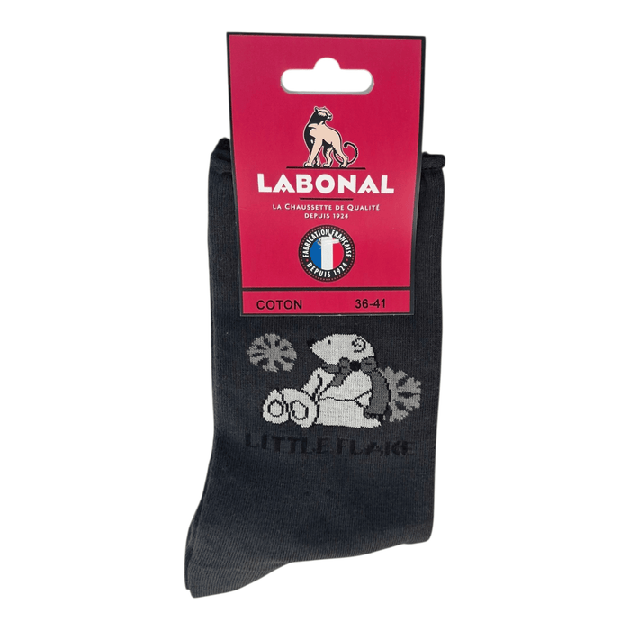 Chaussettes pour Femme en Coton - Touché doux - Anthracite - 36-41 (A0824)