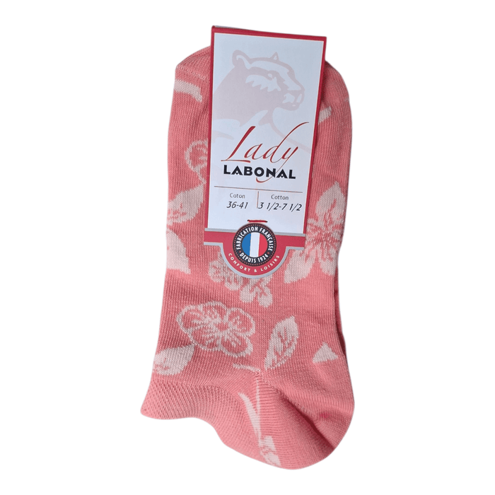 Mini-socquettes pour Femme en Coton - Touché doux - Orange - 36-41 (A0934)