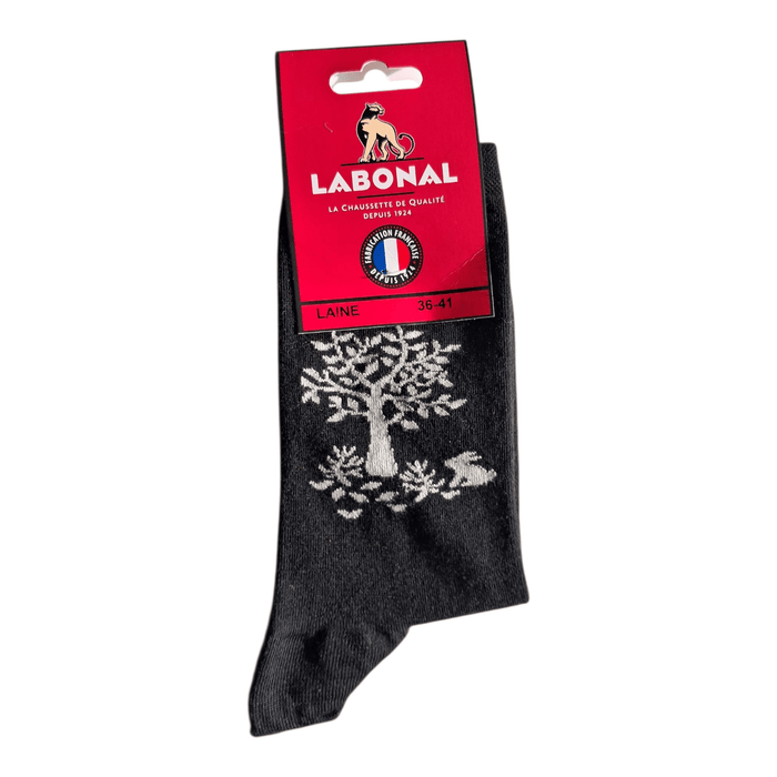 Chaussettes pour Femme en Laine - Produit chaud - Noir - 36-41 (A0941)