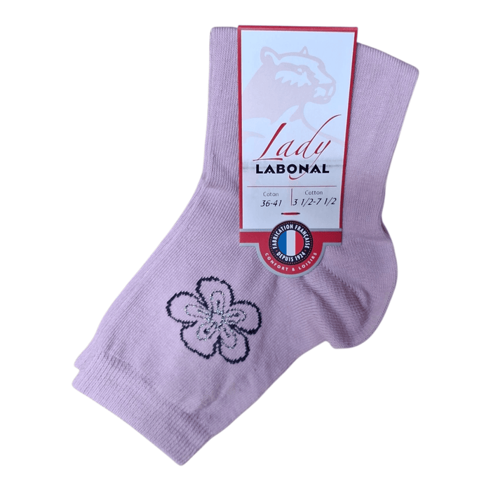 Chaussettes pour Femme en Coton - Touché doux - Parme - 36-41 (A1022)