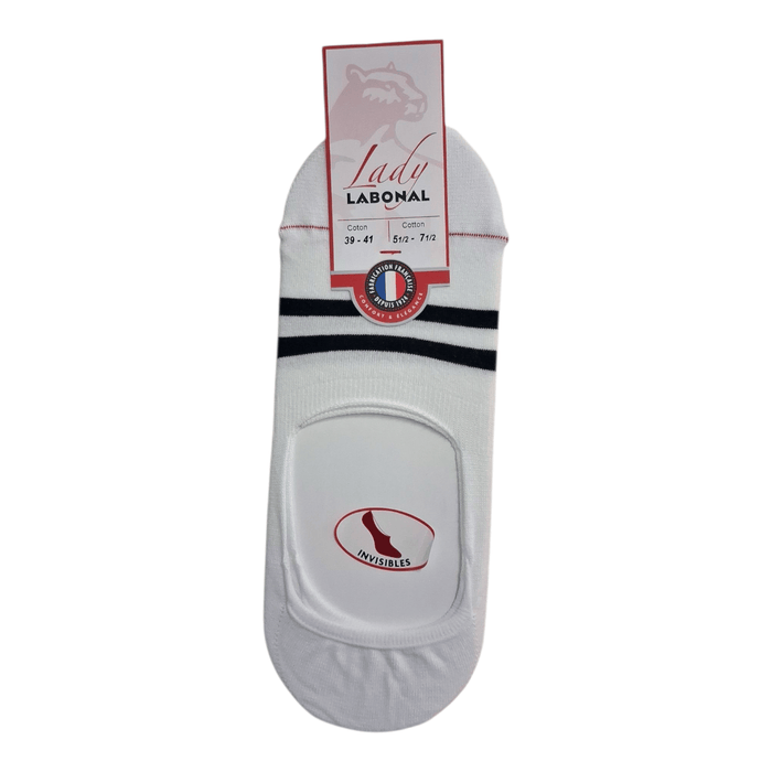 Invisibles pour Femme en Coton - Touché doux - Blanc - 39-41 (B0111)