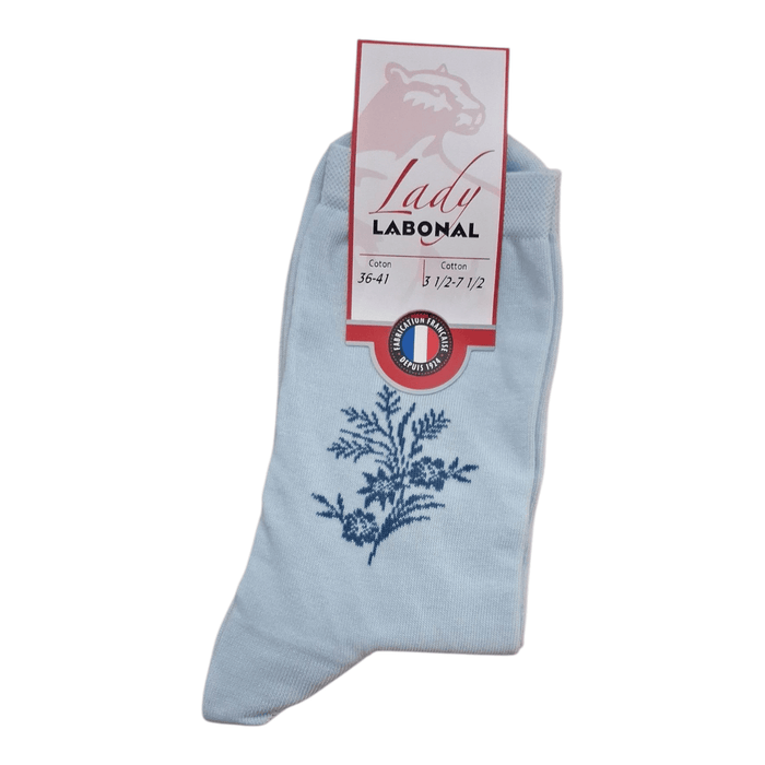 Chaussettes pour Femme en Coton - Touché doux - Ciel - 36-41 (B0112)