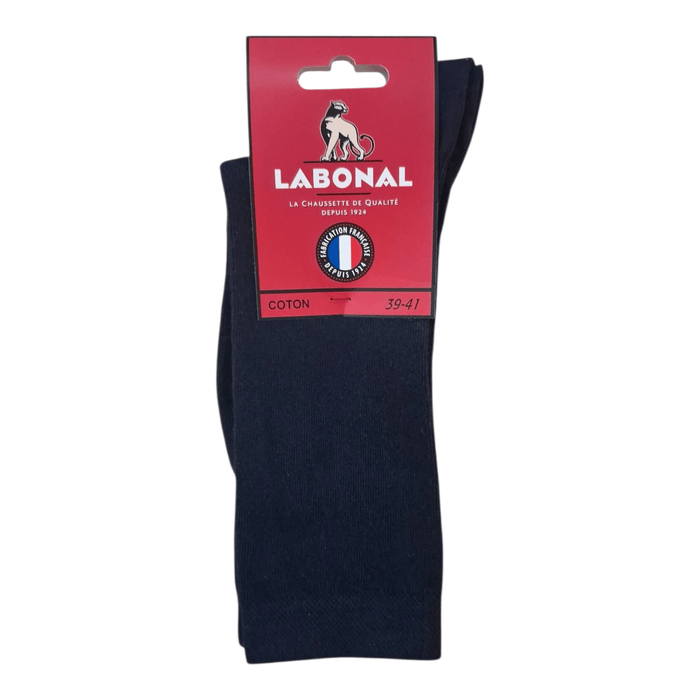 Chaussettes pour Femme en Coton - Touché doux - Marine - 39-41 (B0321)