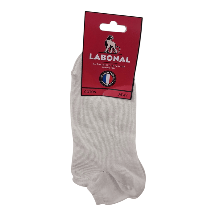 Mini-socquettes pour Femme en Coton - Touché doux - Ecru - 36-41 (B0322)