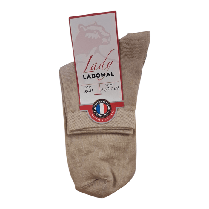 Socquettes pour Femme en Coton - Touché doux - Granit - 39-41 (B0334)