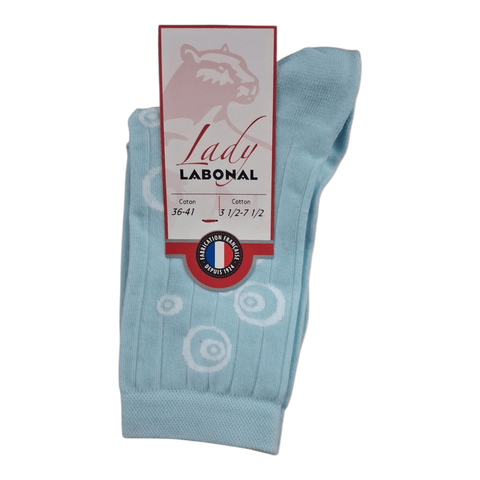 Chaussettes pour Femme en Coton - Touché doux - Turquoise - 36-41 (B0421)