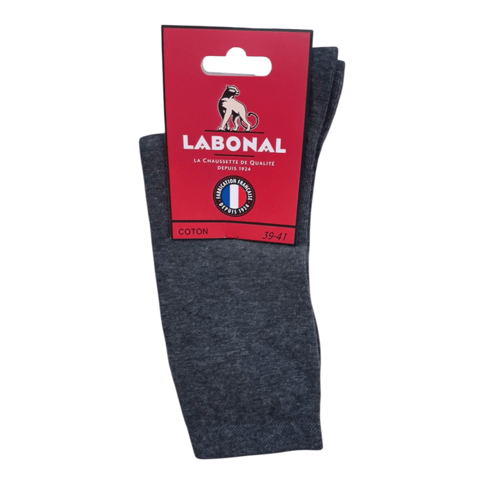 Chaussettes pour Femme en Coton - Touché doux - Anthracite chiné - 39-41 (B0422)