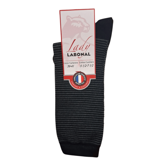 Chaussettes pour Femme en Coton modal - Contient du cachemire - Noir - 39-41 (B0424)