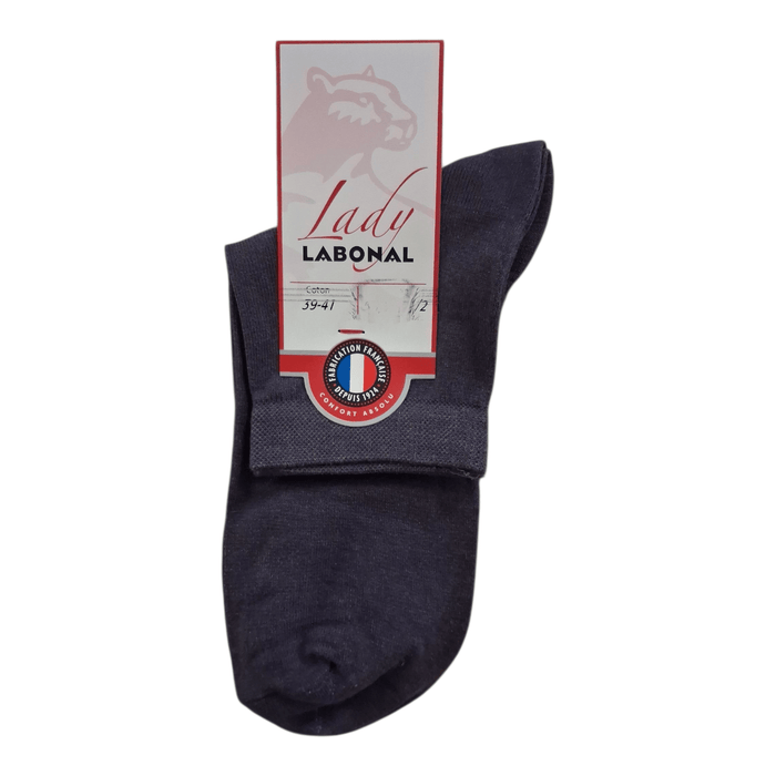 Socquettes pour Femme en Coton - Touché doux - Violet - 39-41 (B0431)