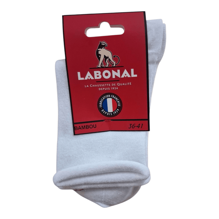 Chaussettes pour Femme en Bambou - Touché doux - Blanc - 36-41 (B0432)