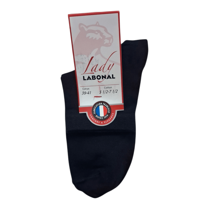 Socquettes pour Femme en Coton - Touché doux - Marine - 39-41 (B0434)
