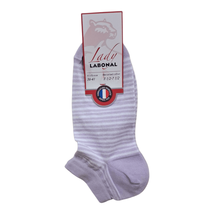 Mini-socquettes pour Femme en Fil d'Ecosse - Résistant - Violet - 36-41 (B0442)