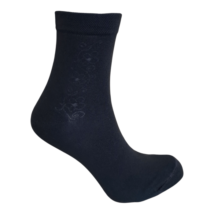 Socquettes pour Femme en Coton - Touché doux - Noir - 36-41 (B0524)