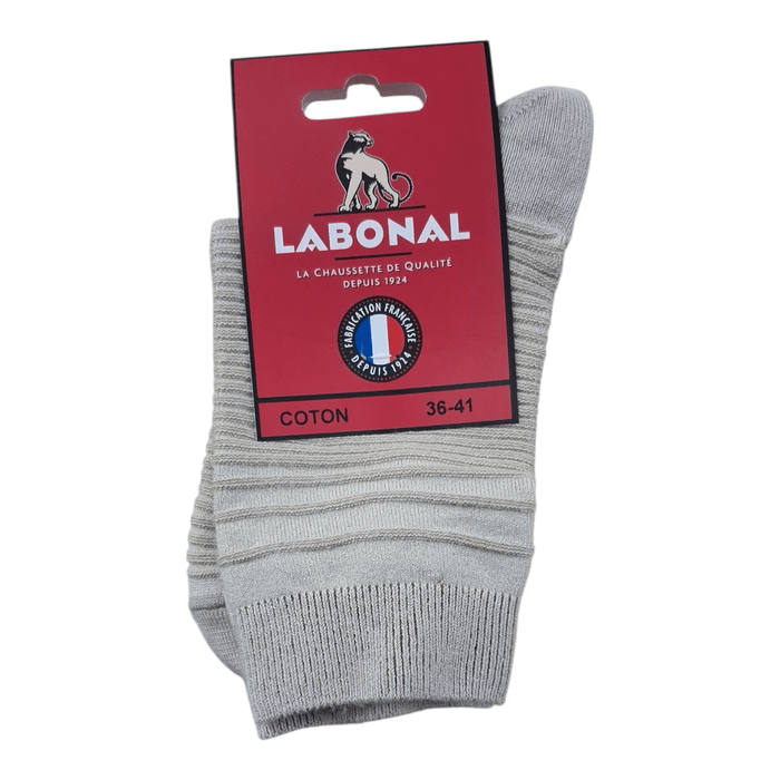 Chaussettes pour Femme en Coton - Touché doux - Beige - 36-41 (B0611)