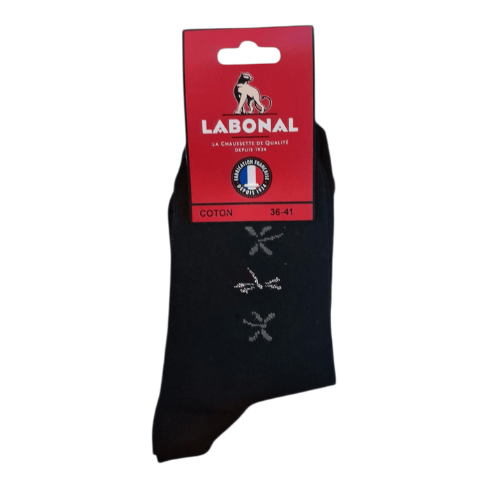 Chaussettes pour Femme en Coton - Touché doux - Noir - 36-41 (B0624)