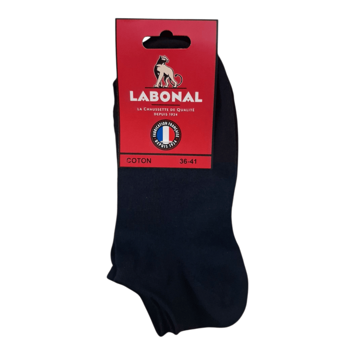 Mini-socquettes pour Femme en Coton - Touché doux - Marine - 36-41 (B0723)