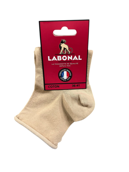Socquettes pour Femme en Coton - Touché doux - Beige - 36-41 (B0732)