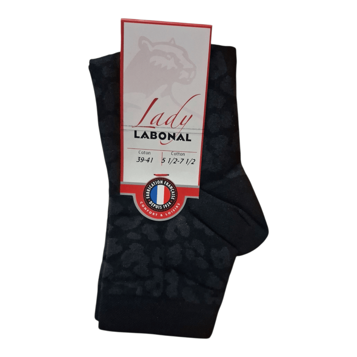 Socquettes pour Femme en Coton - Touché doux - Noir - 39-41 (B0832)