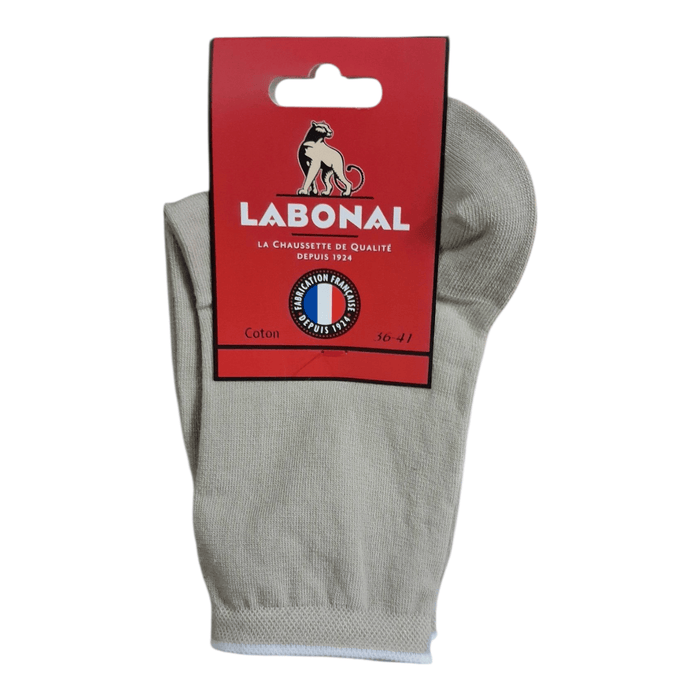 Chaussettes pour Femme en Coton - Touché doux - Beige - 36-41 (B0922)