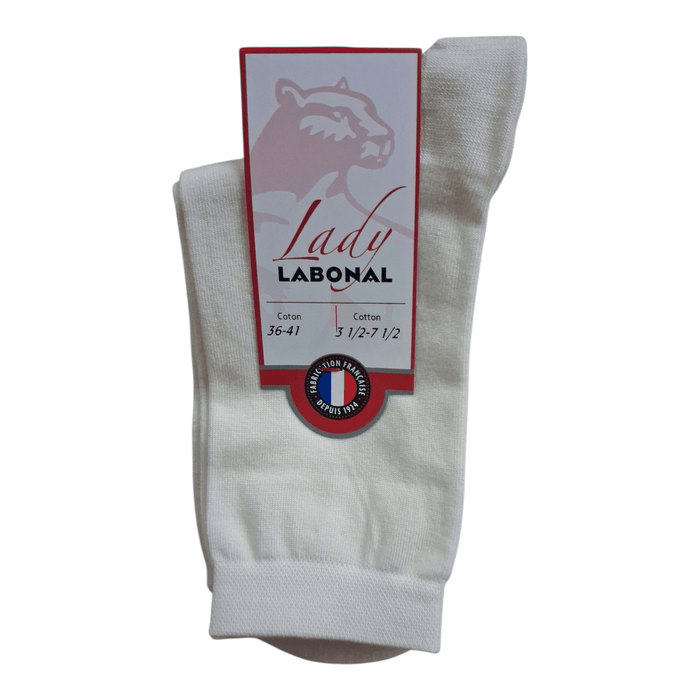 Chaussettes pour Femme en Coton - Touché doux - Ecru - 36-41 (B0943)