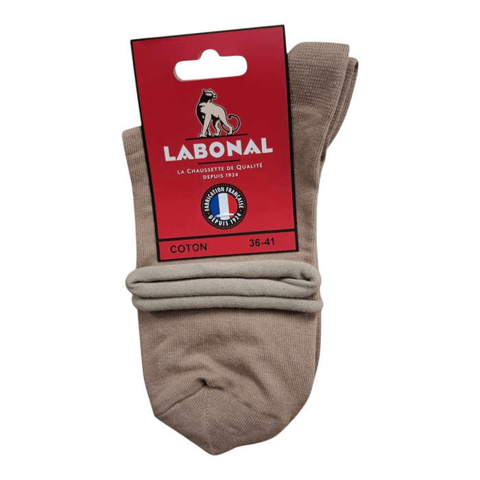 Socquettes pour Femme en Coton - Touché doux - Granit - 36-41 (B1041)