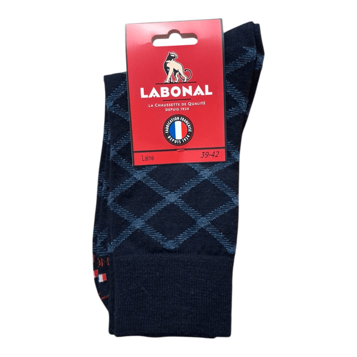 Chaussettes pour Homme en Laine - Produit chaud - Marine - 39-42 (C0112)