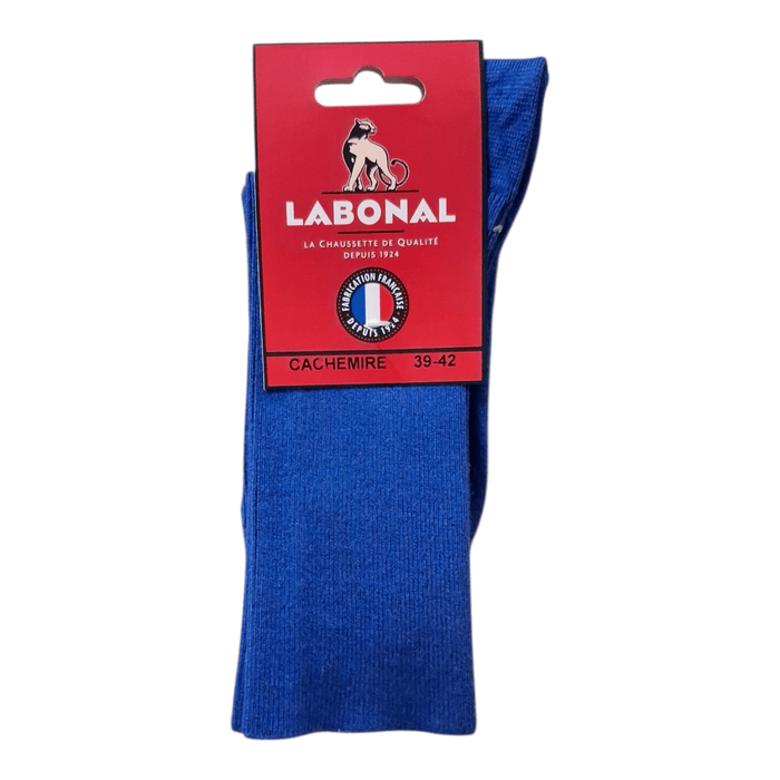 Chaussettes pour Homme en Viscose - Contient du cachemire - Bleu - 39-42 (C0124)