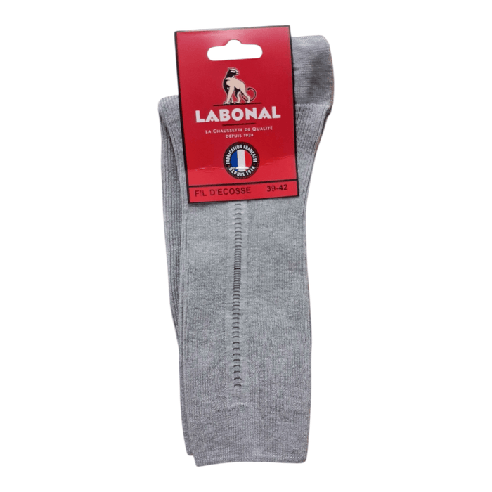 Chaussettes pour Homme en Fil d'Ecosse - Non comprimant - Gris - 39-42 (C0132)