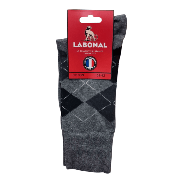 Chaussettes pour Homme en Coton - Touché doux - Gris - 39-42 (C0133)