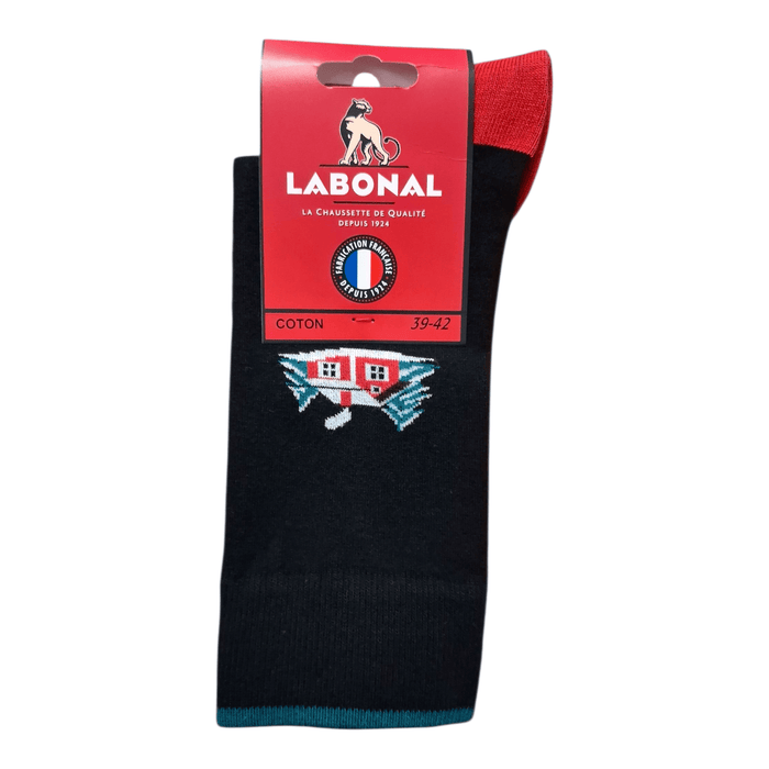 Chaussettes pour Homme en Coton - Touché doux - Noir - 39-42 (C0142)