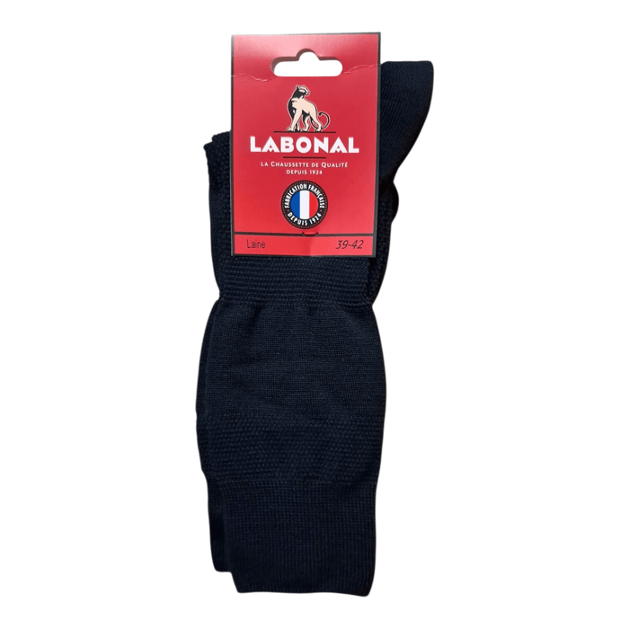 Chaussettes pour Homme en Laine - Effet massant - Marine - 39-42 (C0221)