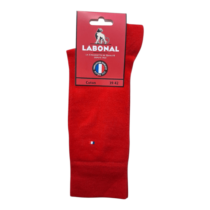 Chaussettes pour Homme en Coton - Touché doux - Framboise - 39-42 (C0244)