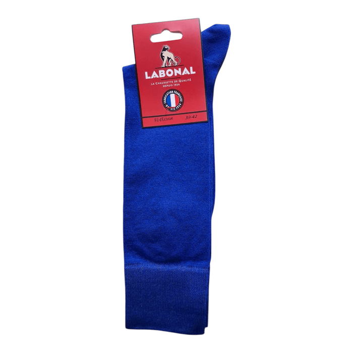Chaussettes pour Homme en Fil d'Ecosse - Résistant - Bleu - 39-42 (C0313)