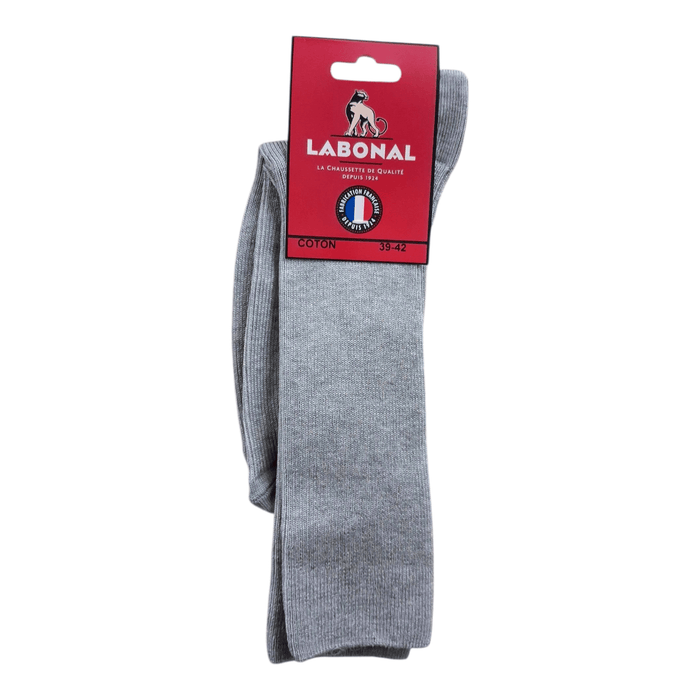 Chaussettes pour Homme en Fil d'Ecosse - Non comprimant - Gris chiné - 39-42 (C0321)