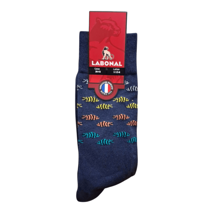 Chaussettes pour Homme en Coton - Touché doux - Marine - 39-42 (C0323)