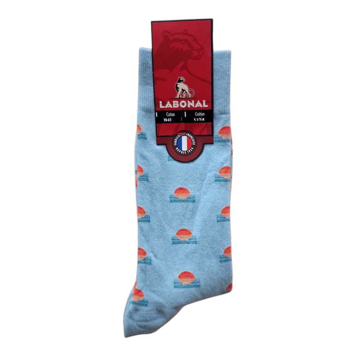 Chaussettes pour Homme en Coton - Touché doux - Ciel - 39-42 (C0324)