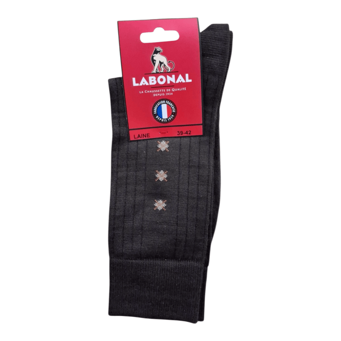 Chaussettes pour Homme en Laine - Produit chaud - Marron - 39-42 (C0331)