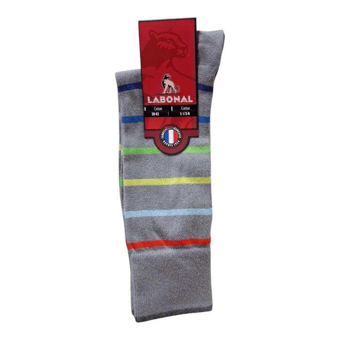 Chaussettes pour Homme en Coton - Touché doux - Gris - 39-42 (C0431)