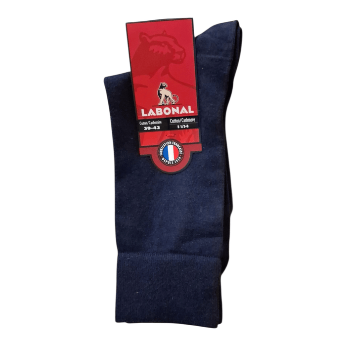 Chaussettes pour Homme en Coton - Contient du cachemire et de la soie - Marine - 39-42 (C0432)