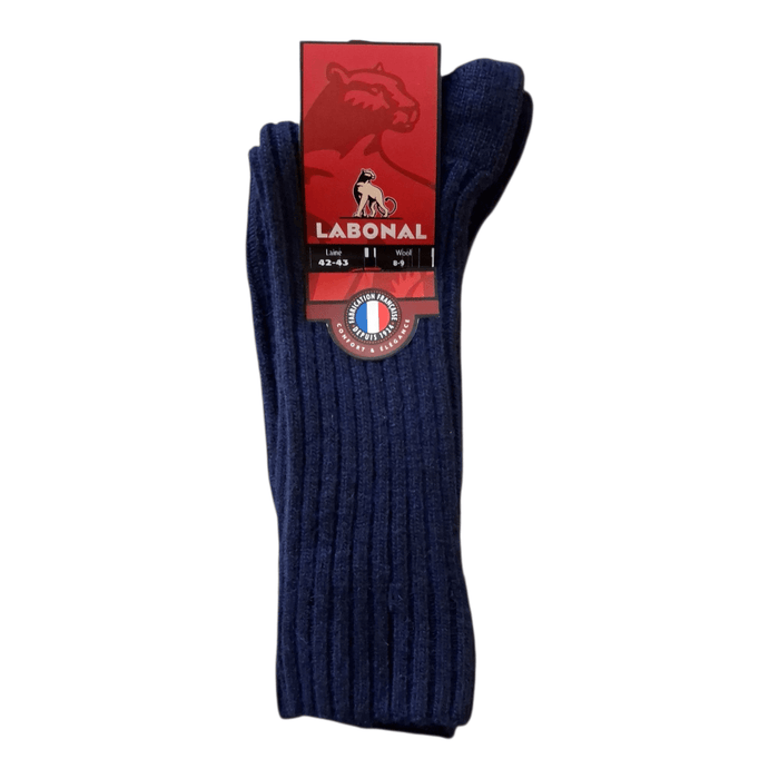 Chaussettes pour Homme en Laine - Contient du cachemire - Marine - 42-43 (C0443)