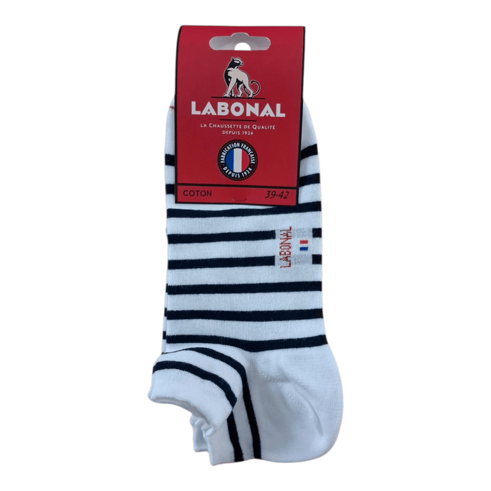 Mini-socquettes pour Homme en Coton - Touché doux - Blanc - 39-42 (C0511)