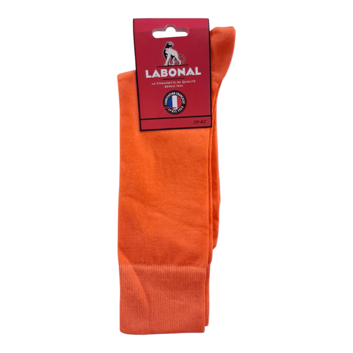 Chaussettes pour Homme en Fil d'Ecosse - Résistant - Orange - 39-42 (C0523)