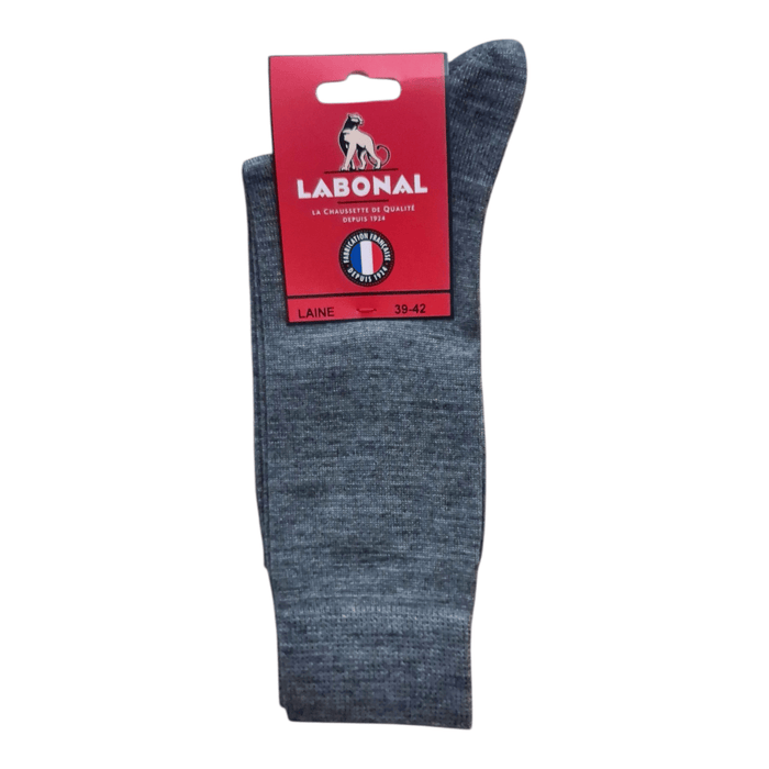 Chaussettes pour Homme en Laine - Produit chaud - Anthracite chiné - 39-42 (C0623)