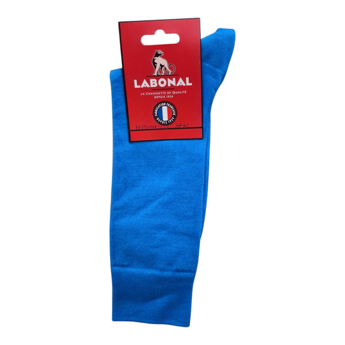 Chaussettes pour Homme en Fil d'Ecosse - Résistant - Turquoise - 39-42 (C0633)